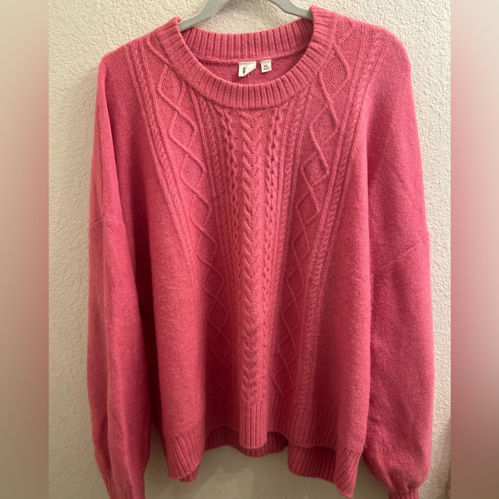 Gap sweater pink/fuschia xxl one once